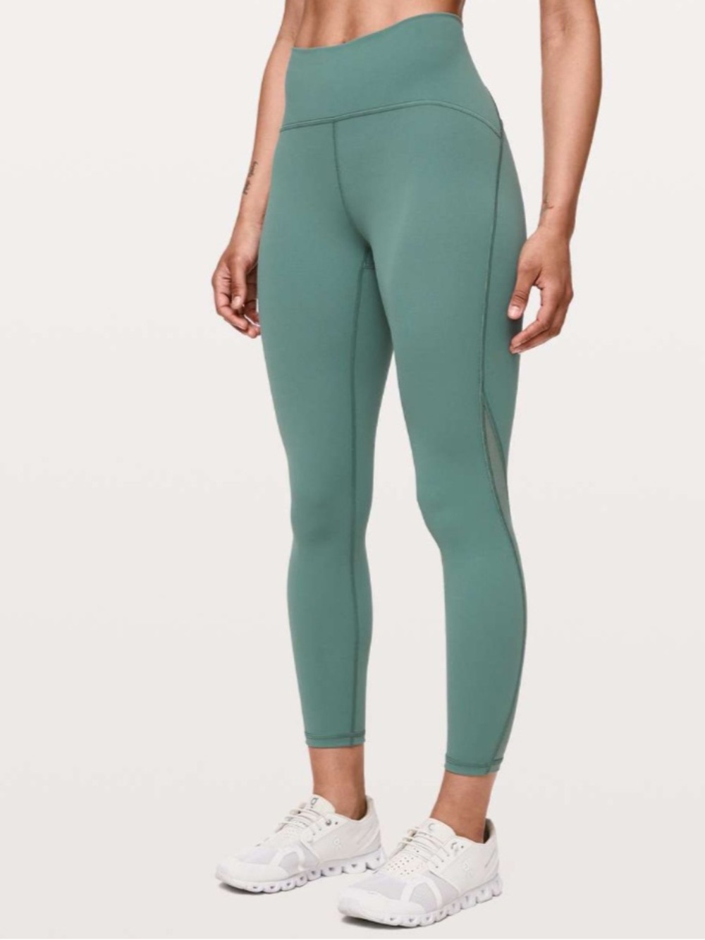 Lululemon Train Times Leggings 25" Frosted Pine Size 8